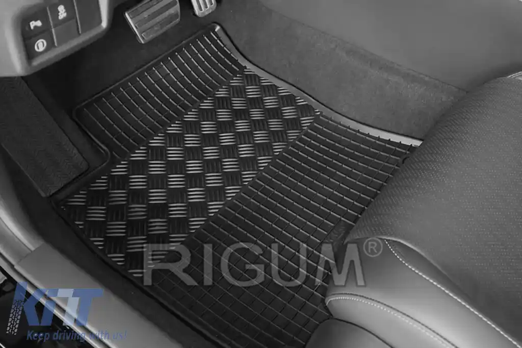 Mănuși de cauciuc specifice, potrivite pentru Honda Civic după 2022, set de 4 piese, culoare neagră-image-6229323