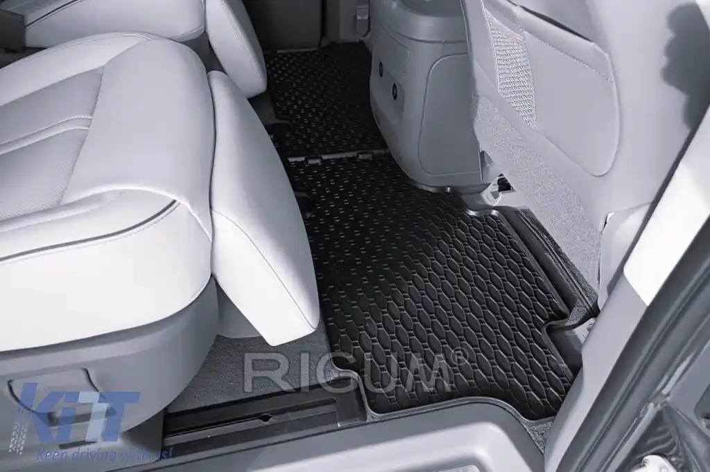 Mănuși de cauciuc specifice potrivite pentru Hyundai Staria rândul doi+trei 7 locuri după 2022, 6 piese, negru-image-6229394