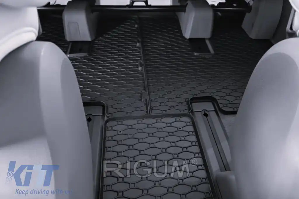 Mănuși de cauciuc specifice potrivite pentru Hyundai Staria rândul doi+trei 7 locuri după 2022, 6 piese, negru-image-6229396