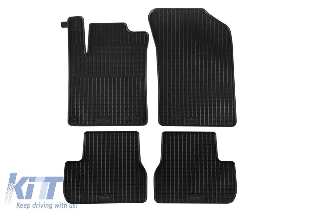 Mănuși de cauciuc specifice, potrivite pentru Citroen C3 2009-2016, DS3 2010-2019, DS3 Cabrio 2013-2019, set de 4 piese, culoare neagră