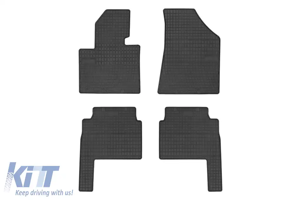 Mănuși de cauciuc specifice potrivite pentru Kia Sorento 2009-2012, set de 4 piese, culoare neagră din seria Frogum El Toro