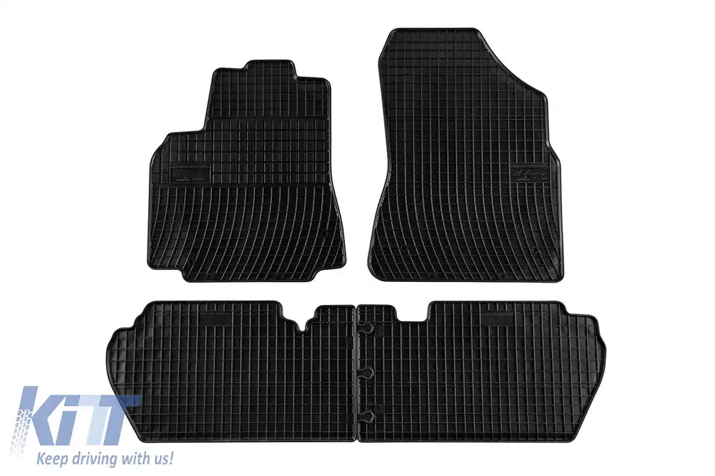 Mănuși de cauciuc specifice potrivite pentru seria Frogum El Toro pentru Peugeot Partner, Citroen Berlingo 2008-2018, set de 4 piese, culoare neagră