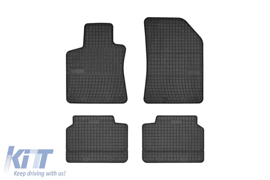 Mănuși de cauciuc specifice potrivite pentru Peugeot 308 2013-2021, set de 4 piese, culoare neagră din seria Frogum El Toro