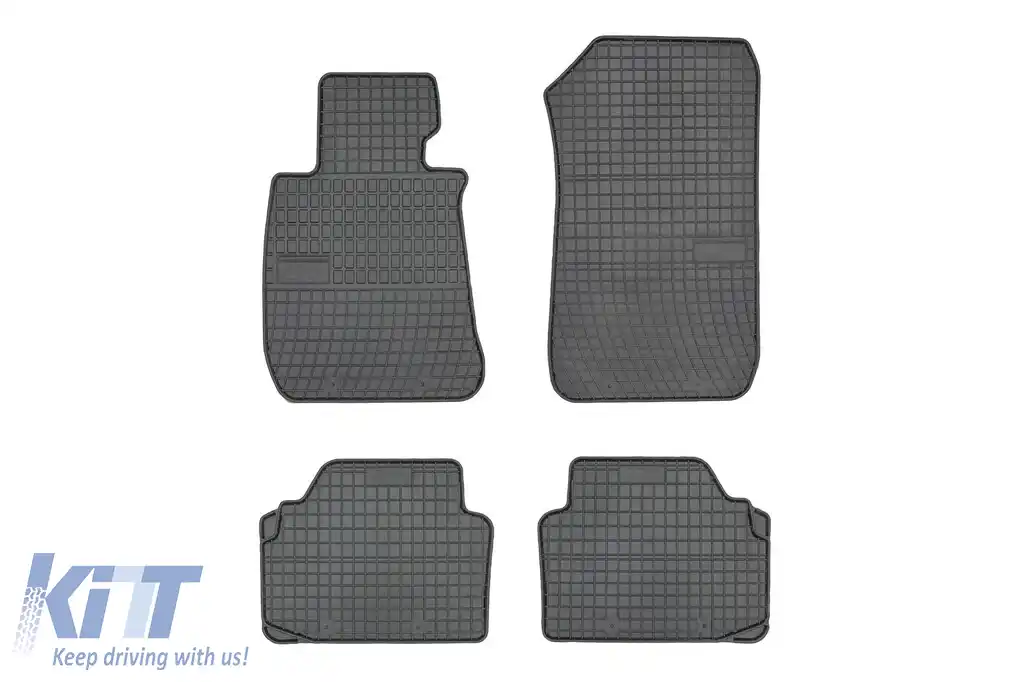 Mănuși de cauciuc specifice potrivite pentru BMW Seria 3 E90, E91, E92 2005-2012, set de 4 piese, culoare neagră