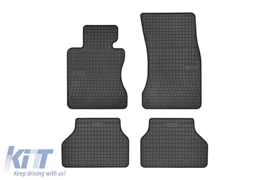 Mănuși de cauciuc specifice potrivite pentru BMW 5 Series E60, E61 2003-2010, set de 4 piese, culoare neagră