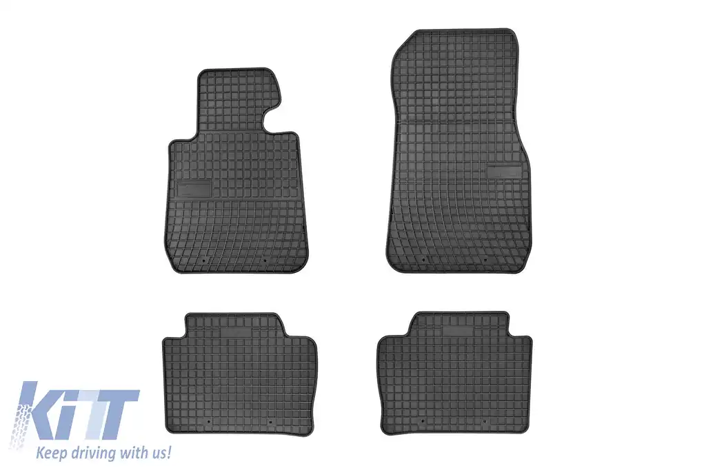 Mănuși de cauciuc specifice potrivite pentru BMW Seria 3 F30, F31, F35 2011-2019, set de 4 piese, culoare neagră
