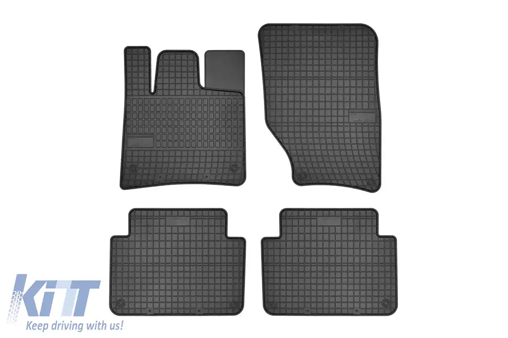 Mănuși de cauciuc specifice potrivite pentru Audi Q7 2006-2015, set de 4 piese, culoare neagră