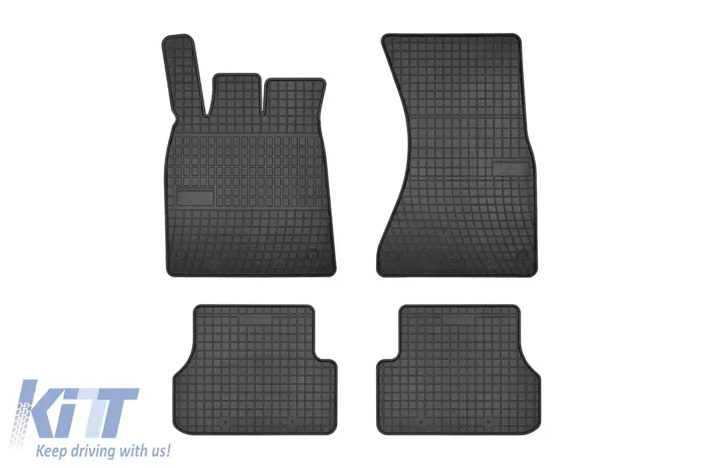 Mănuși de cauciuc specifice potrivite pentru Audi A6 C7, A7 Sportback 2010-2018, set de 4 piese, culoare neagră din seria Frogum El Toro