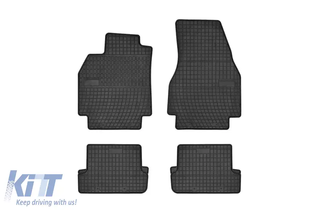 Mănuși de cauciuc specifice potrivite pentru Renault Megane 2002-2006, set de 4 piese, culoare neagră din seria Frogum El Toro