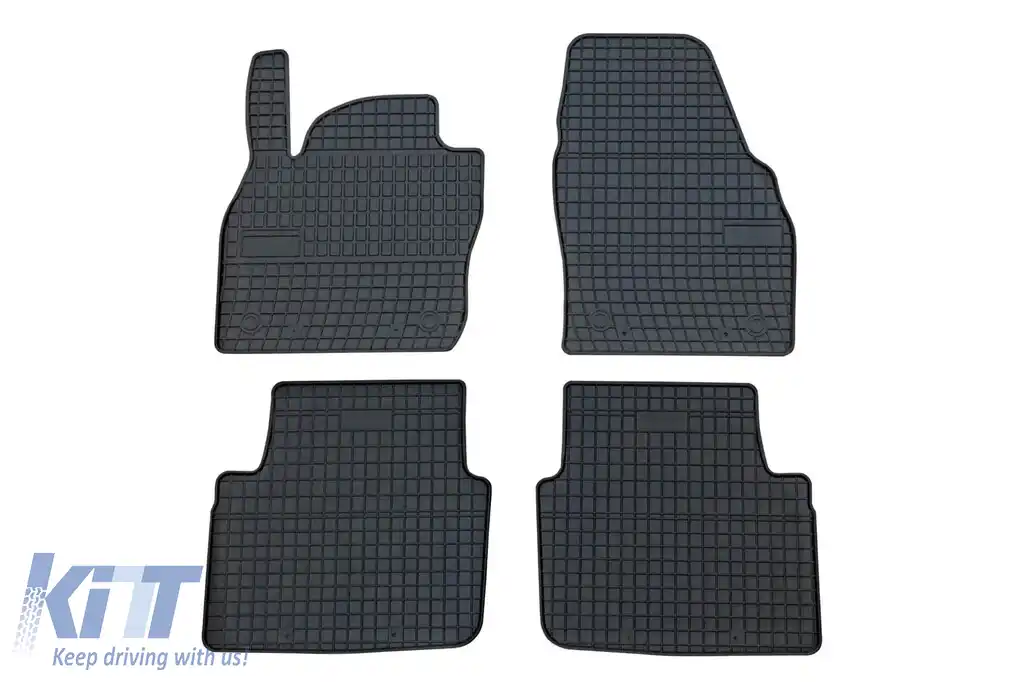 Mănuși de cauciuc specifice potrivite pentru Skoda Kamiq după 2019, set de 4 piese, culoare neagră