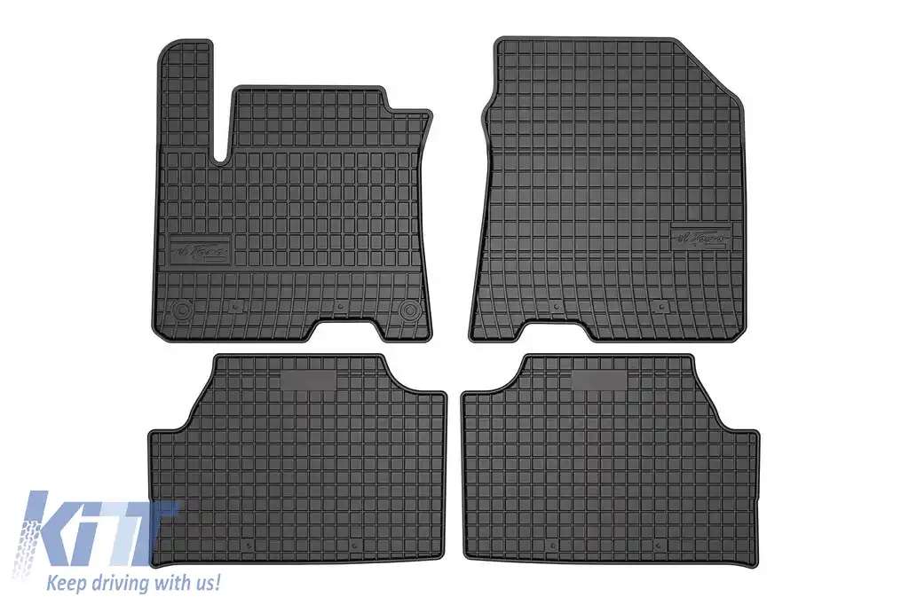 Mănuși de cauciuc specifice potrivite pentru Hyundai Kona Electric 2018-2023, versiunea EV, set de 4 piese, culoare neagră-image-6230866