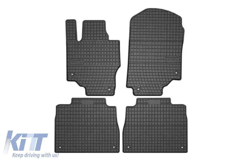 Mănuși de cauciuc specifice potrivite pentru Mercedes GLE W167 după 2019, set de 4 piese, culoare neagră