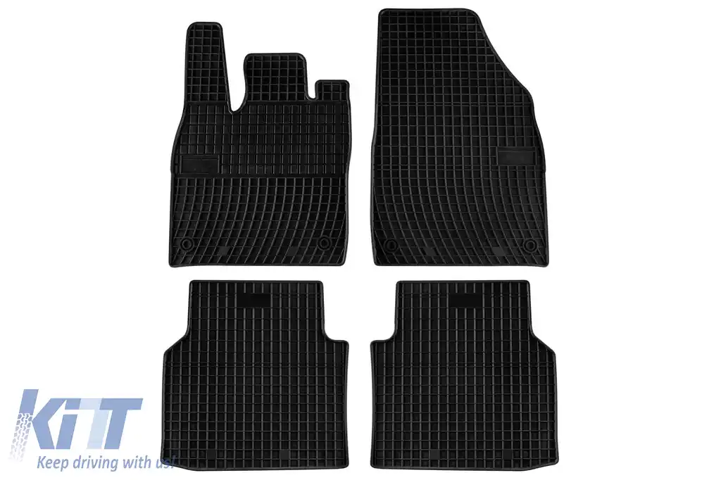 Mănuși de cauciuc specifice potrivite pentru seria Frogum El Toro pentru Volkswagen ID.4, Skoda Enyaq iV după 2020, set de 4 piese, culoare neagră