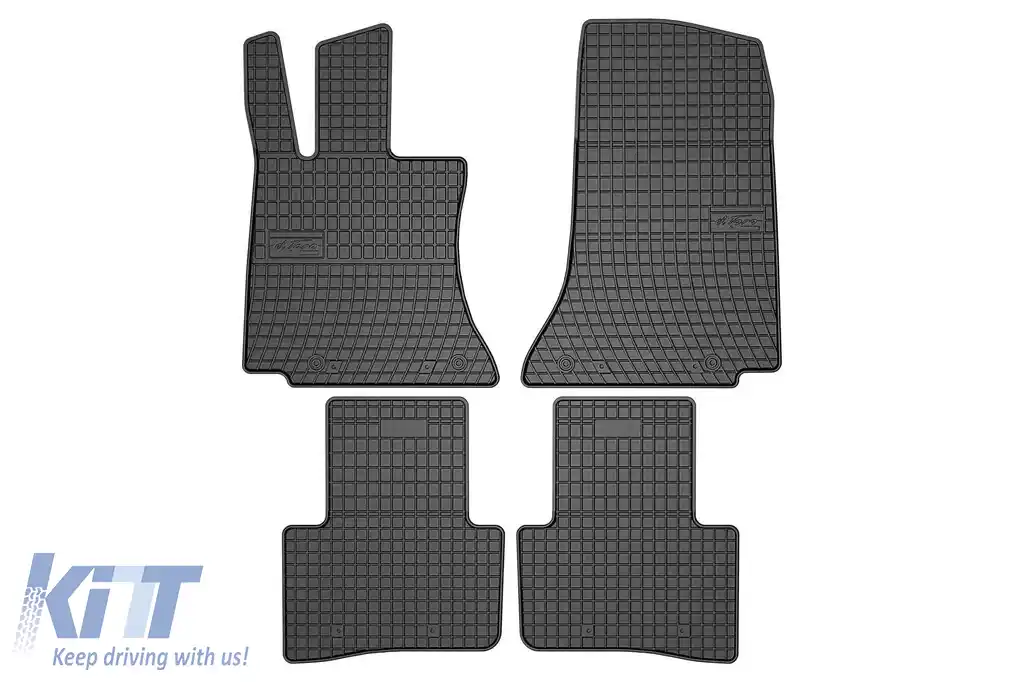 Mănuși de cauciuc specifice potrivite pentru Mercedes C class W206 după 2021, set de 4 piese, culoare neagră