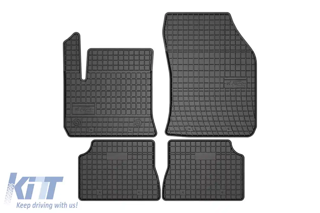 Mănuși de cauciuc specifice potrivite pentru Fiat 600, Jeep Avenger Electric după 2023, set de 4 piese, culoare neagră-image-6231117