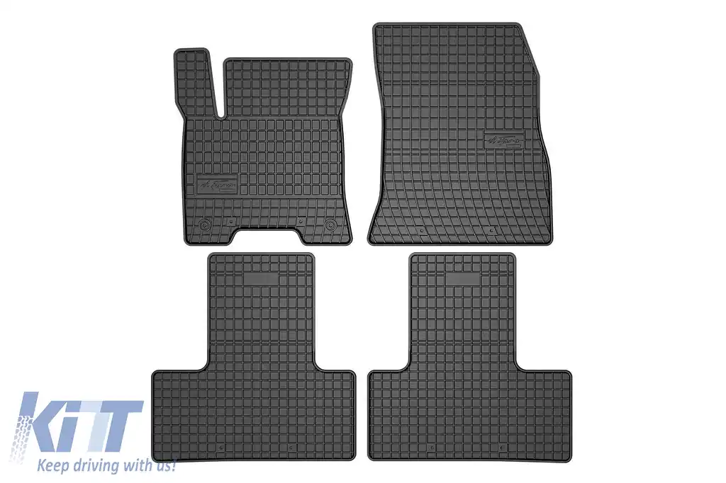 Mănuși de cauciuc specifice potrivite pentru Mercedes EQB X243 după 2021, set de 4 piese, culoare neagră