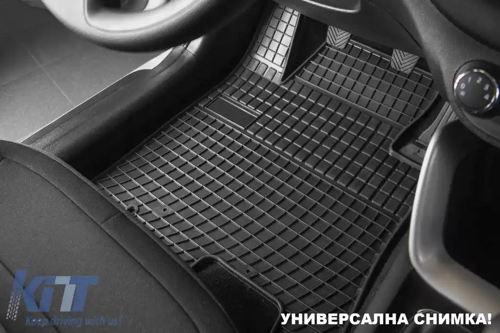 Mănuși de cauciuc specifice potrivite pentru Hyundai Santa Fe, Kia Sorento 2015-2020, set de 4 piese, culoare neagră-image-6231303