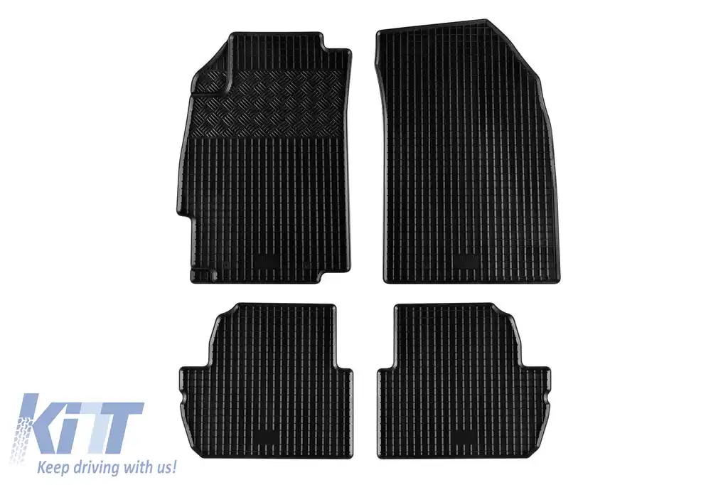 Mănuși de cauciuc specifice, potrivite pentru Chevrolet Spark după 2010, Spark după 2013, set de 4 piese, culoare neagră
