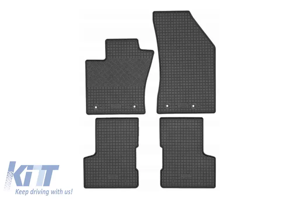 Mănuși de cauciuc specifice, potrivite pentru Jeep Renegade după 2014, Renegade MHEV după 2021, set de 4 piese, culoare neagră