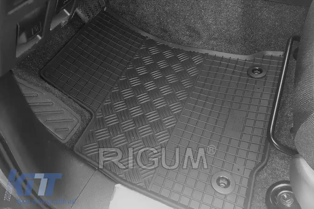 Mănuși de cauciuc specifice, potrivite pentru Toyota Hilux după 2016 cu cabină dublă, set de 4 piese, culoare neagră-image-6249513