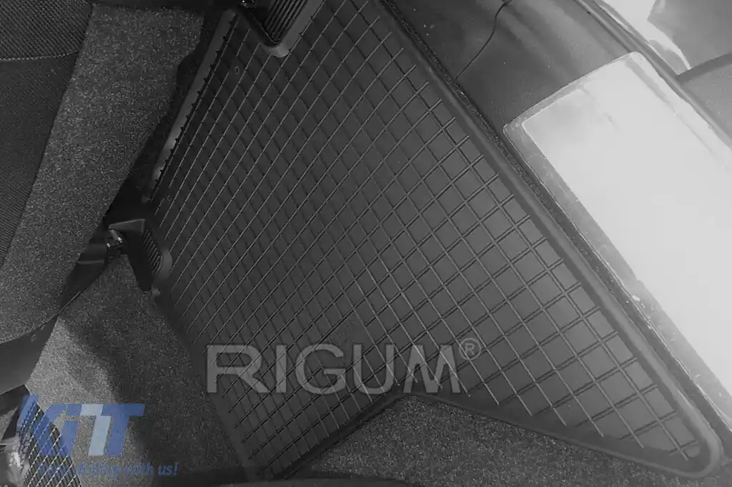 Mănuși de cauciuc specifice, potrivite pentru Toyota Hilux după 2016 cu cabină dublă, set de 4 piese, culoare neagră-image-6249515