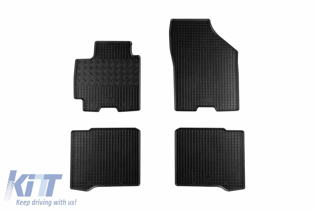 Mănuși de cauciuc specifice potrivite pentru Suzuki Baleno după 2016, set de 4 piese, culoare neagră