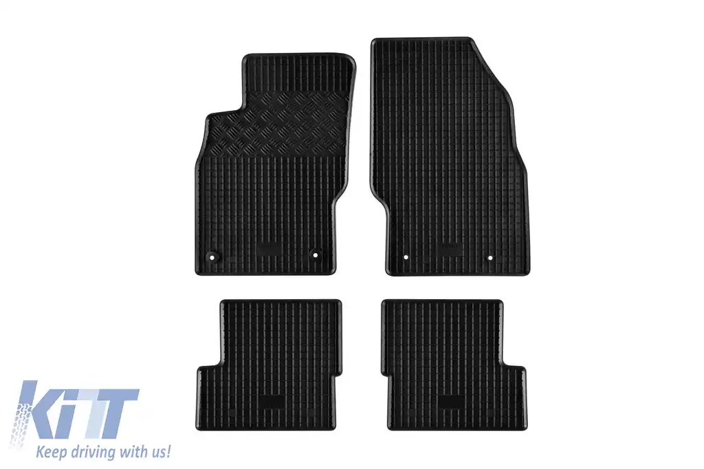 Mănuși de cauciuc specifice, potrivite pentru Opel Adam după 2013, set de 4 piese, culoare neagră