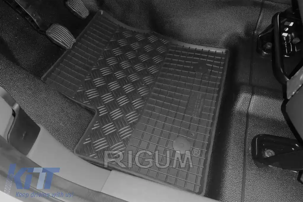 Mănuși de cauciuc specifice potrivite pentru Ford Transit Connect după 2019, 2 locuri, set de 2 piese, culoare neagră-image-6250012