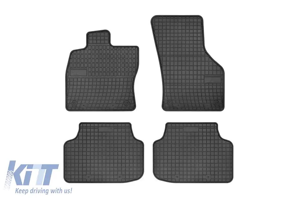 Mănuși de cauciuc specifice potrivite pentru seria Frogum El Toro pentru Skoda Octavia 2012-2019, Octavia după 2019, set de 4 piese, culoare neagră