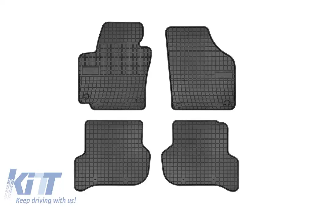 Mănuși de cauciuc specifice potrivite pentru seria Frogum El Toro pentru VW Golf V Plus 2004-2009, Seat Altea, Altea XL 2004-2015, set de 4 piese, culoare neagră
