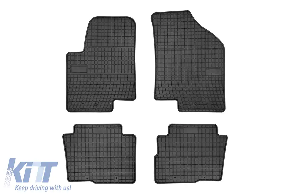 Mănuși de cauciuc specifice, potrivite pentru Kia Soul 2009-2013, set de 4 piese, culoare neagră din seria Frogum El Toro