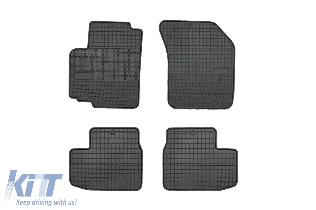 Mănuși de cauciuc specifice potrivite pentru Suzuki Splash, Opel Agila 2008-2014, set de 4 piese, culoare neagră