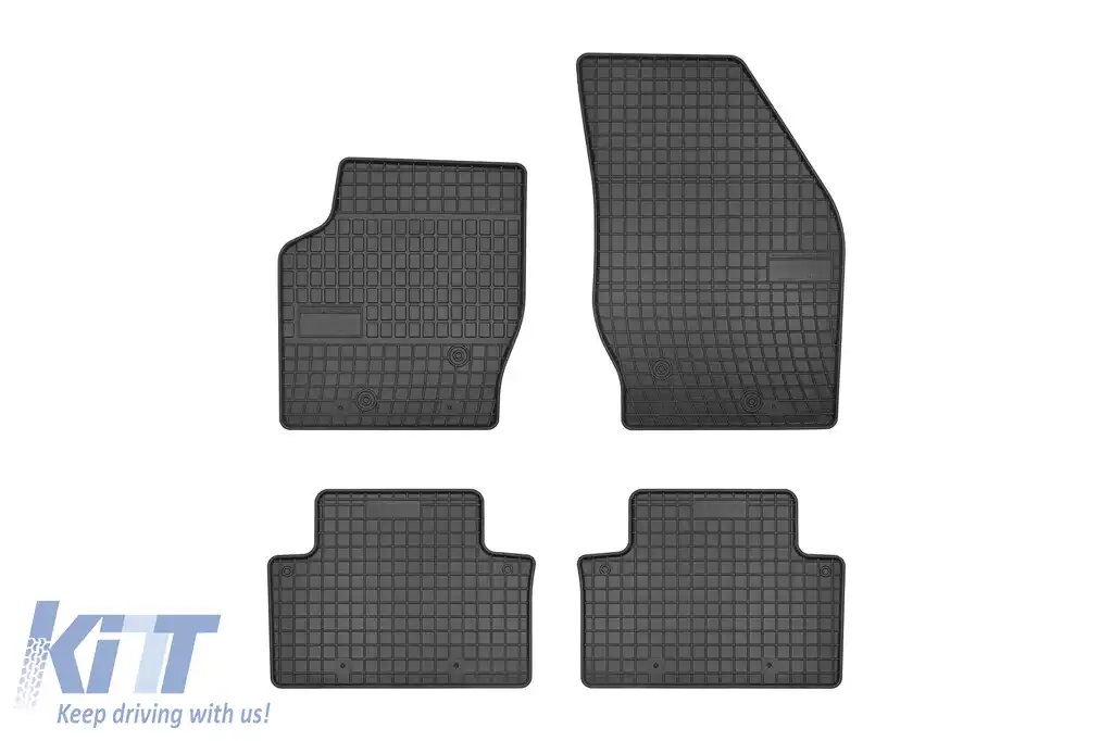 Mănuși de cauciuc specifice, potrivite pentru Volvo XC90 2002-2015, set de 4 piese, culoare neagră din seria Frogum El Toro