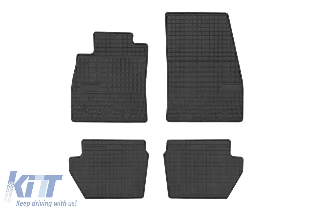 Mănuși de cauciuc specifice potrivite pentru Ford Fiesta după 2017, set de 4 piese, culoare neagră