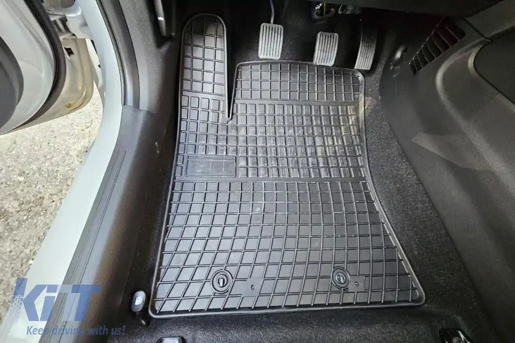 Mănuși de cauciuc specifice, potrivite pentru Hyundai i10 după 2019, set de 4 piese, culoare neagră-image-6250758