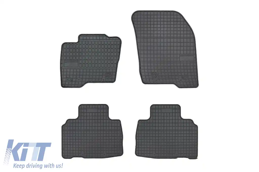 Mănuși de cauciuc specifice potrivite pentru Ford Edge după 2016, set de 4 piese, culoare neagră