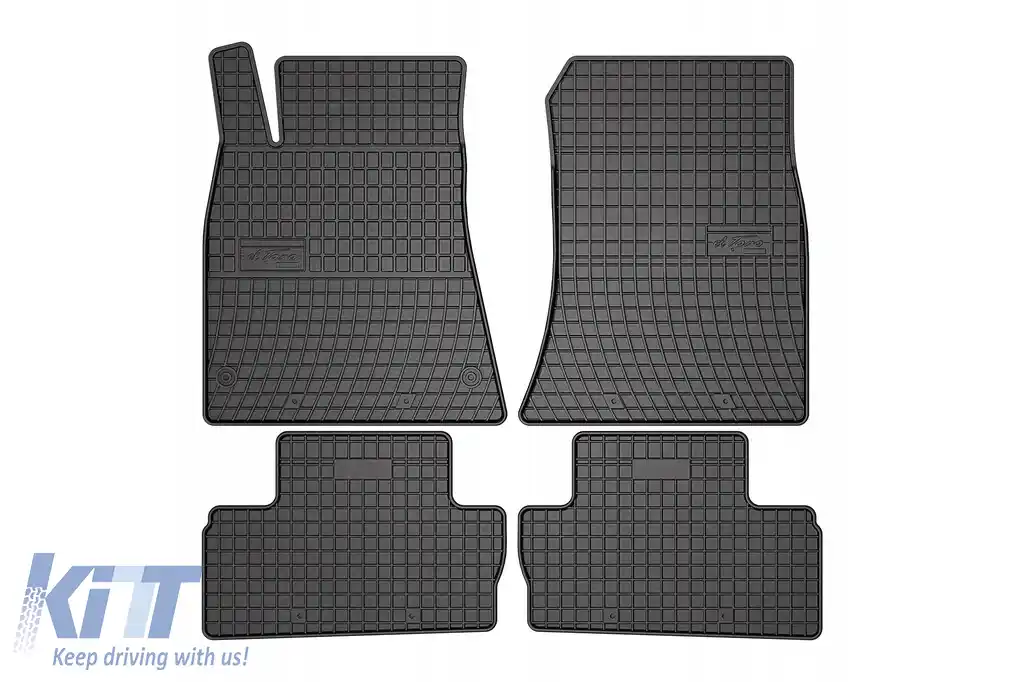 Mănuși de cauciuc specifice, potrivite pentru Lexus IS sedan RWD 2005-2013, set de 4 piese, culoare neagră din seria Frogum El Toro