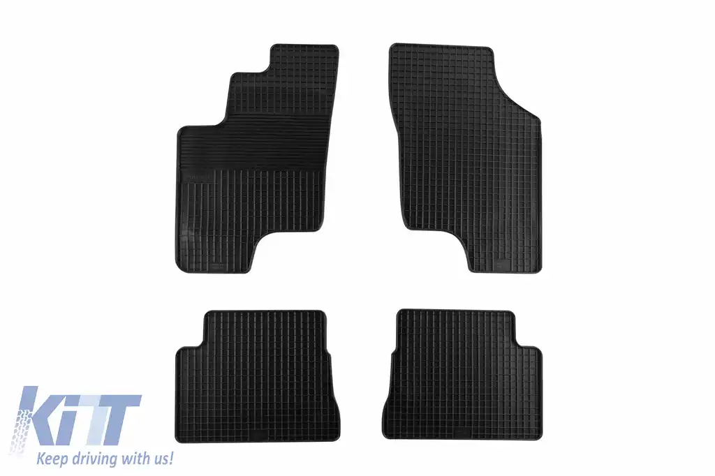 Mănuși din cauciuc Gumarny Zubri potrivite pentru Hyundai Getz 2002-2008, set de 4 piese, culoare neagră