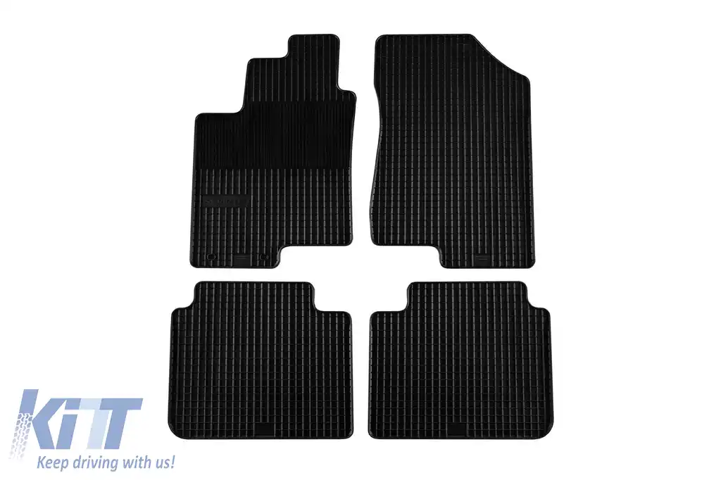 Mănuși din cauciuc Gumarny Zubri potrivite pentru Hyundai Sonata 2005-2009, set de 4 piese, culoare neagră