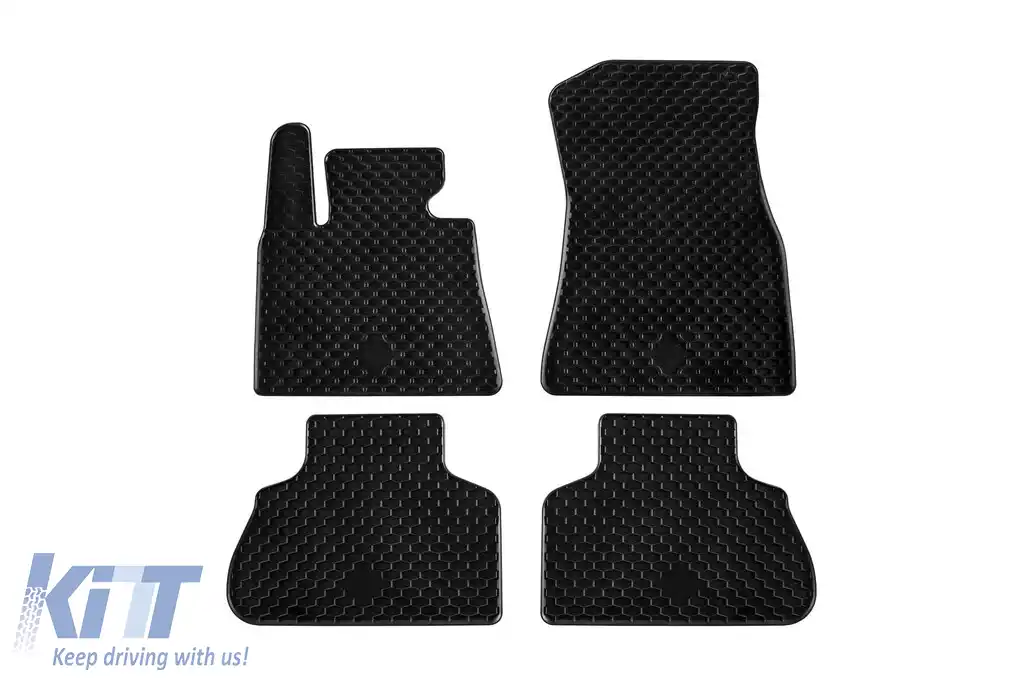 Mănuși din cauciuc Gumarny Zubri potrivite pentru BMW X5 G05, X6 G06 după 2019, set de 4 piese, culoare neagră