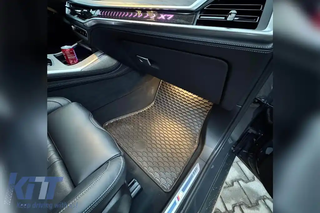 Mănuși din cauciuc Gumarny Zubri potrivite pentru BMW X7 G07 după 2018, set de 4 piese, culoare neagră-image-6231976