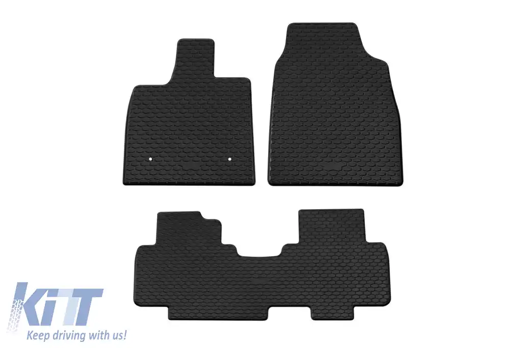 Mănuși din cauciuc Gumarny Zubri potrivite pentru BYD Tang EV după 2018, set de 3 piese, culoare neagră