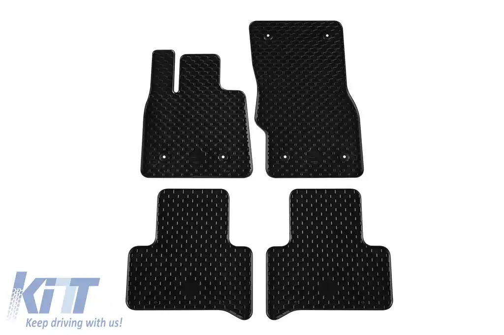 Mănuși din cauciuc Gumarny Zubri potrivite pentru Alfa Romeo Stelvio după 2016, set de 4 piese, culoare neagră