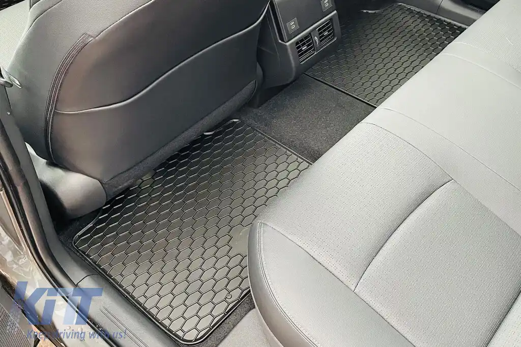 Mănuși din cauciuc Gumarny Zubri potrivite pentru Toyota bZ4X, Subaru Solterra după 2022, set de 4 piese, culoare neagră-image-6232059