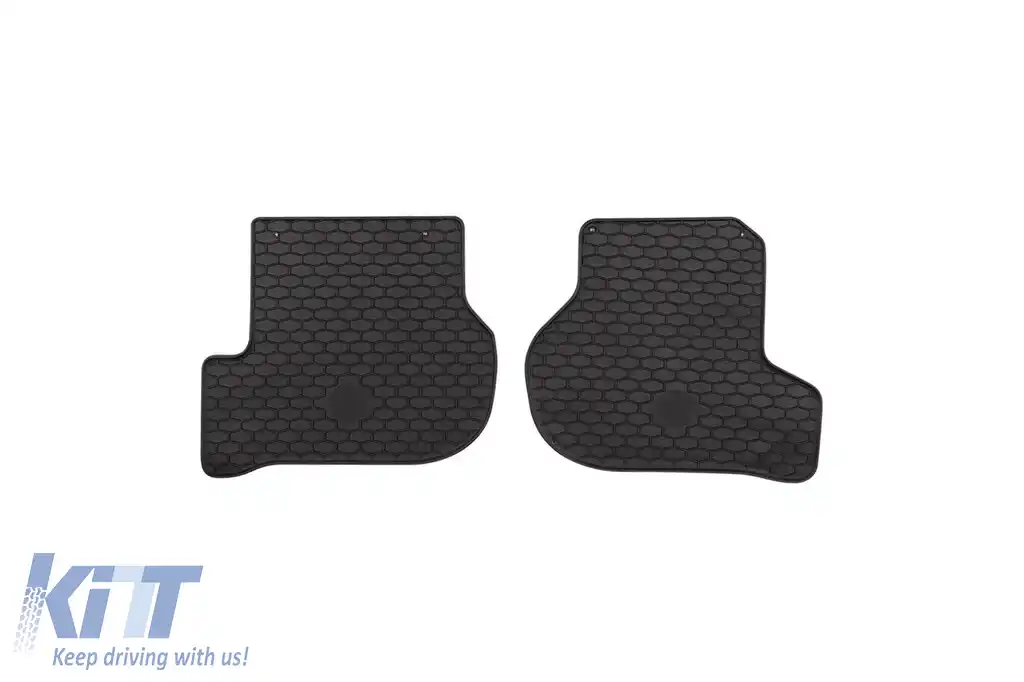 Mănuși din cauciuc Gumarny Zubri potrivite pentru Skoda Octavia 2004-2013, Volkswagen Golf V 2003-2009, Golf VI 2008-2013, Jetta 2005-2011 cu clipsuri rotunde, set de 4 piese, culoare neagră-image-6232096