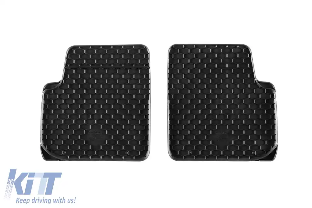 Mănuși din cauciuc Gumarny Zubri potrivite pentru Fiat 500 2007-2015, 500C 2009-2015, 500 Hybrid după 2020, set de 4 piese, culoare neagră-image-6232103