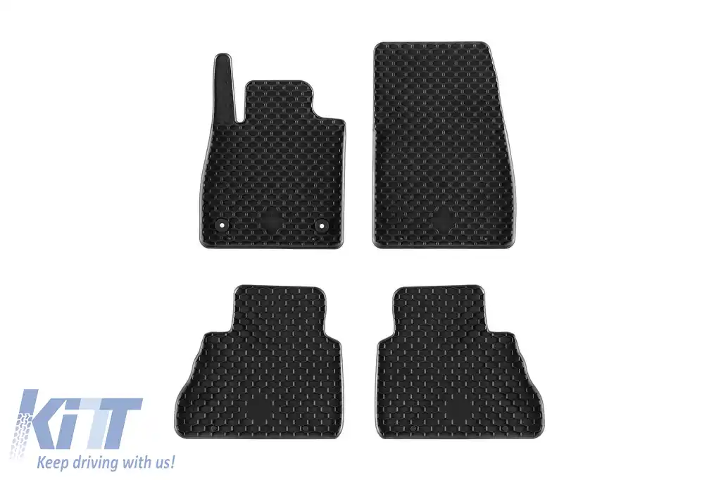 Mănuși din cauciuc Gumarny Zubri potrivite pentru Ford Tourneo Courier după 2023 cu 5 locuri, set de 4 piese, culoare neagră-image-6232209