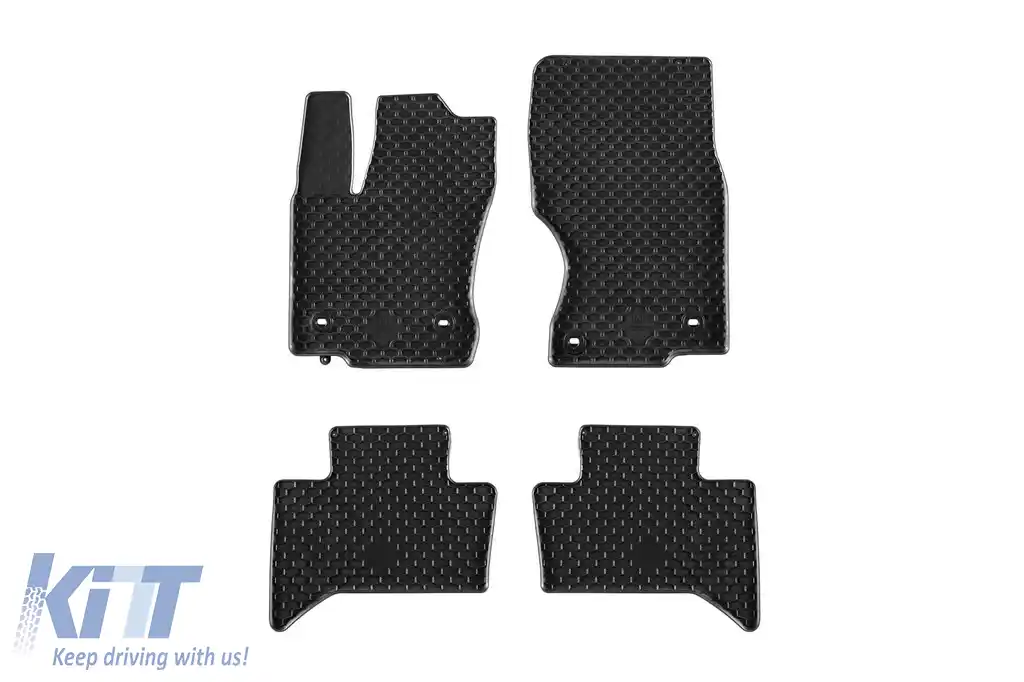 Mănuși din cauciuc Gumarny Zubri potrivite pentru Toyota Land Cruiser 250 după 2024, set de 4 piese, culoare neagră