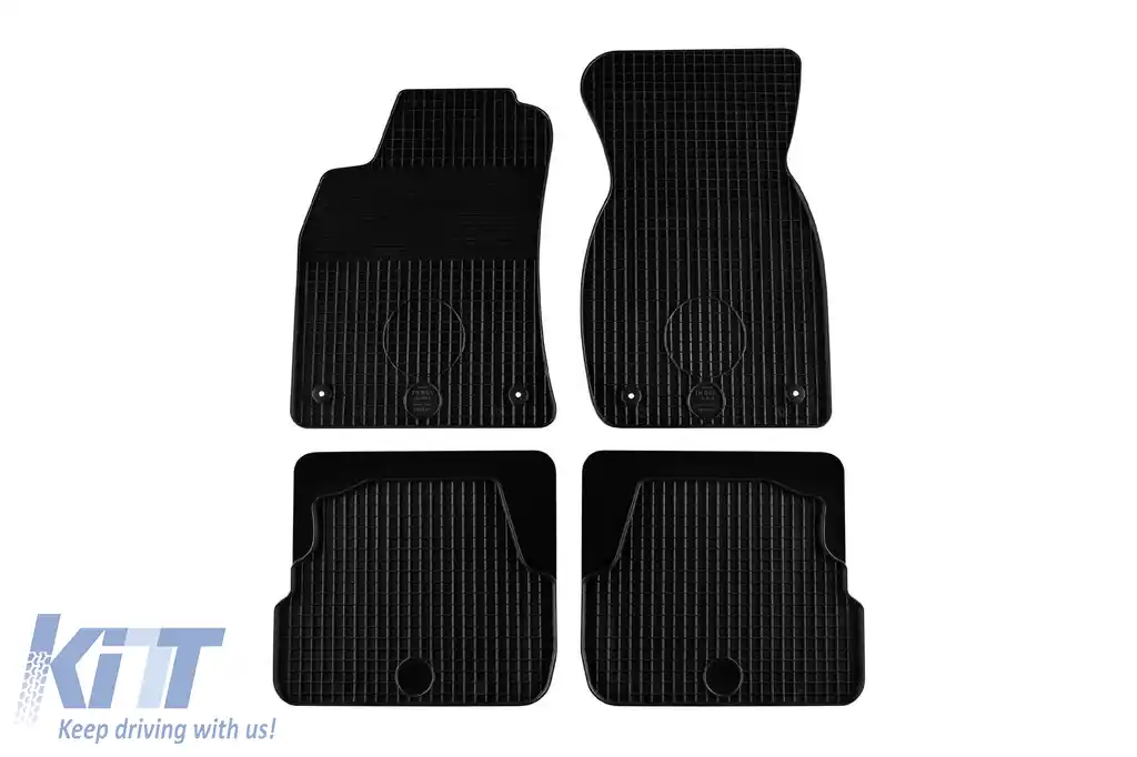 Mănuși din cauciuc Gumarny Zubri potrivite pentru Audi A6 sedan, wagon 1997-2003, set de 4 piese, culoare neagră