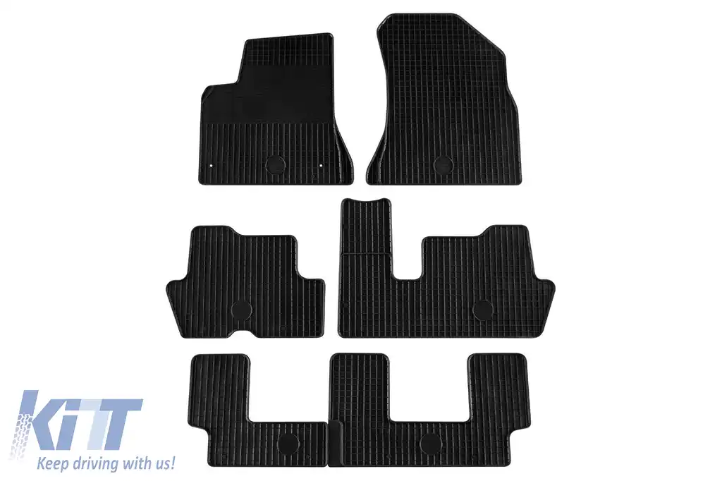 Mănuși din cauciuc Gumarny Zubri potrivite pentru Citroen C4 Picasso, C4 Grand Picasso 2007-2013, set de 6 piese, culoare neagră